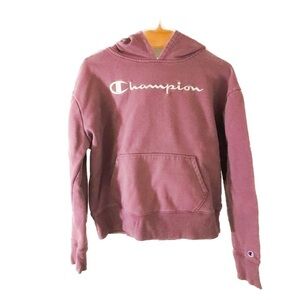 CHAMPION  purple hoodie in size small